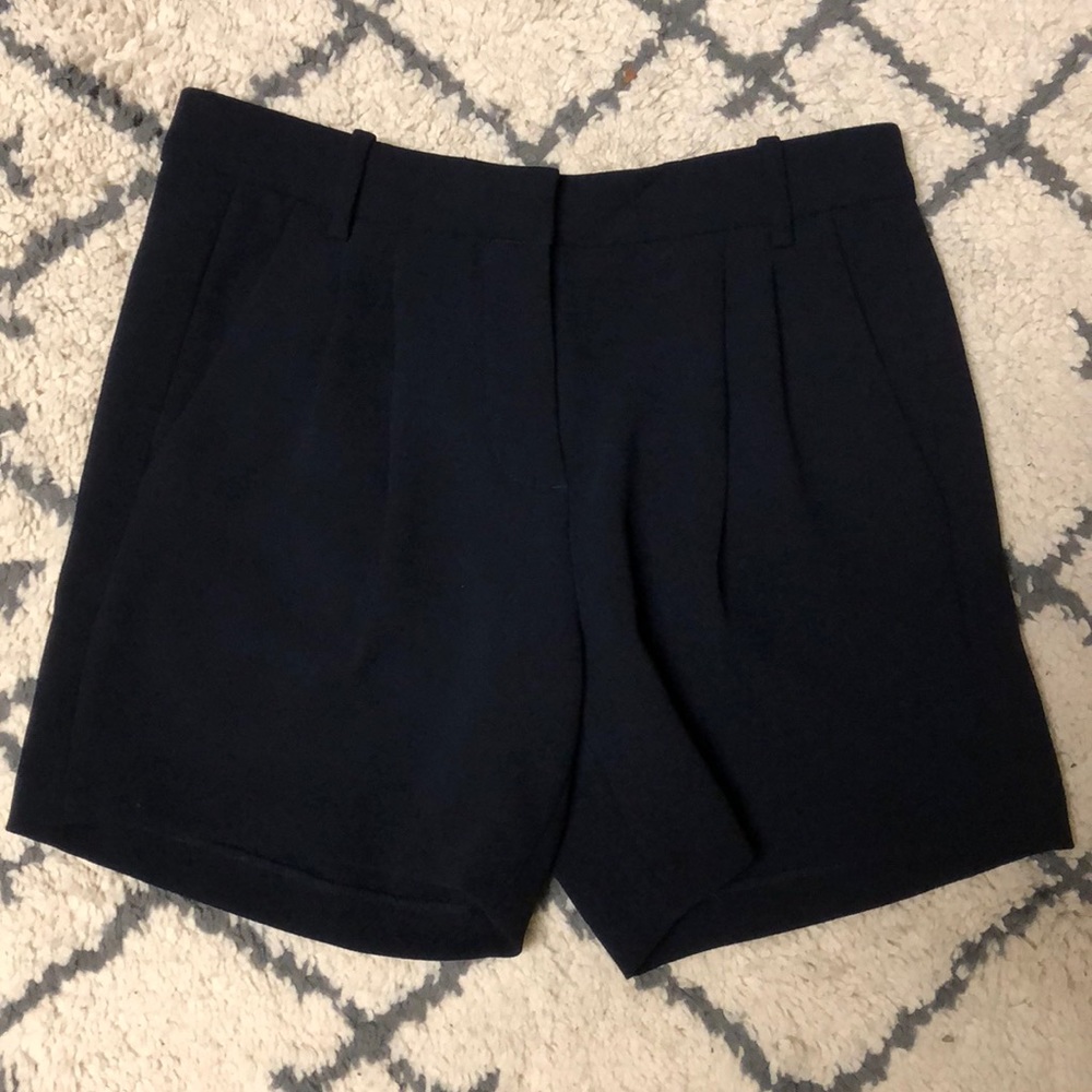 J. Crew Navy Crepe Shorts